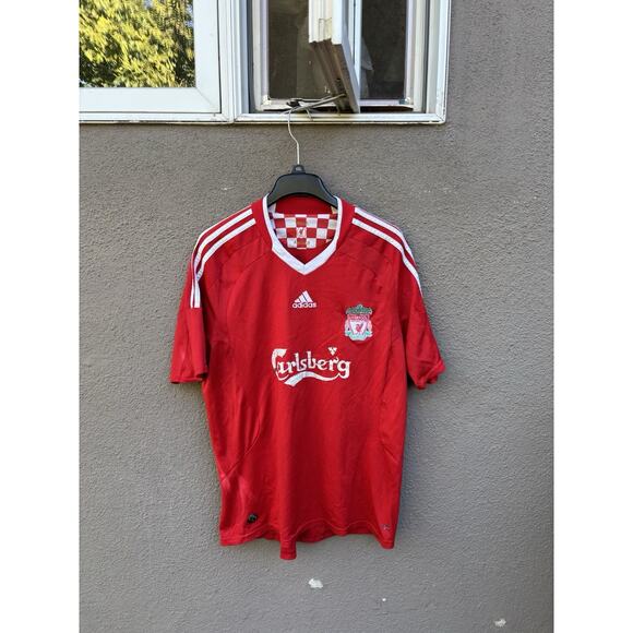 Vintage Liverpool FC Adidas 2008/09 Home Soccer Jersey Size Large - Picture 1 of 14